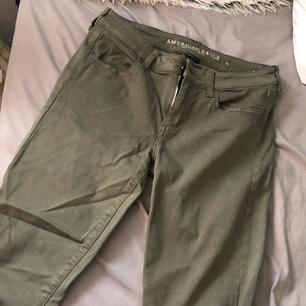 Green American Eagle Jeans